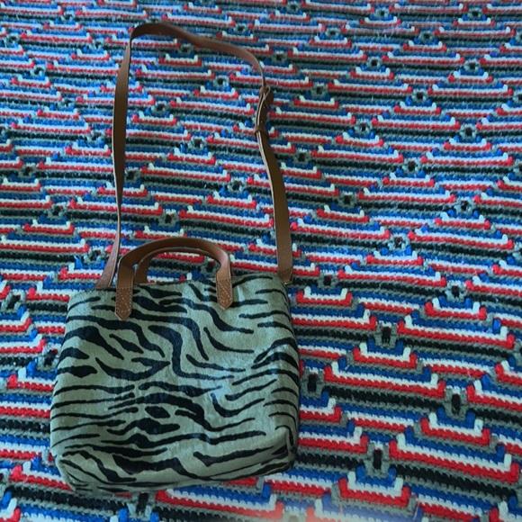 Madewell zebra calf hair small crossbody - Picture 14 of 16